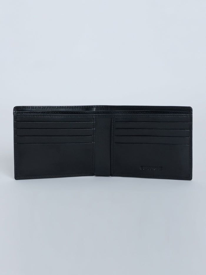 Arctic-5 - Vertical Leather ID Wallet - Black