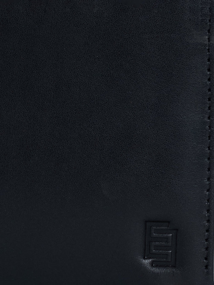 Arctic-5 - Vertical Leather ID Wallet - Black