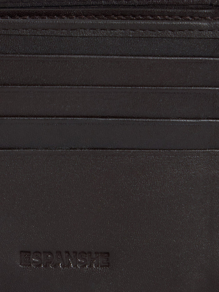 Arctic-5 - Vertical Leather ID Wallet - Brown