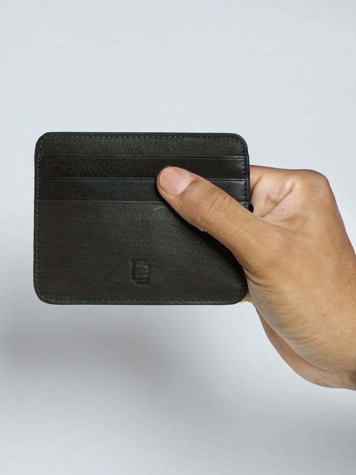 Arctic-7 - Card Holder Leather Wallet - Green