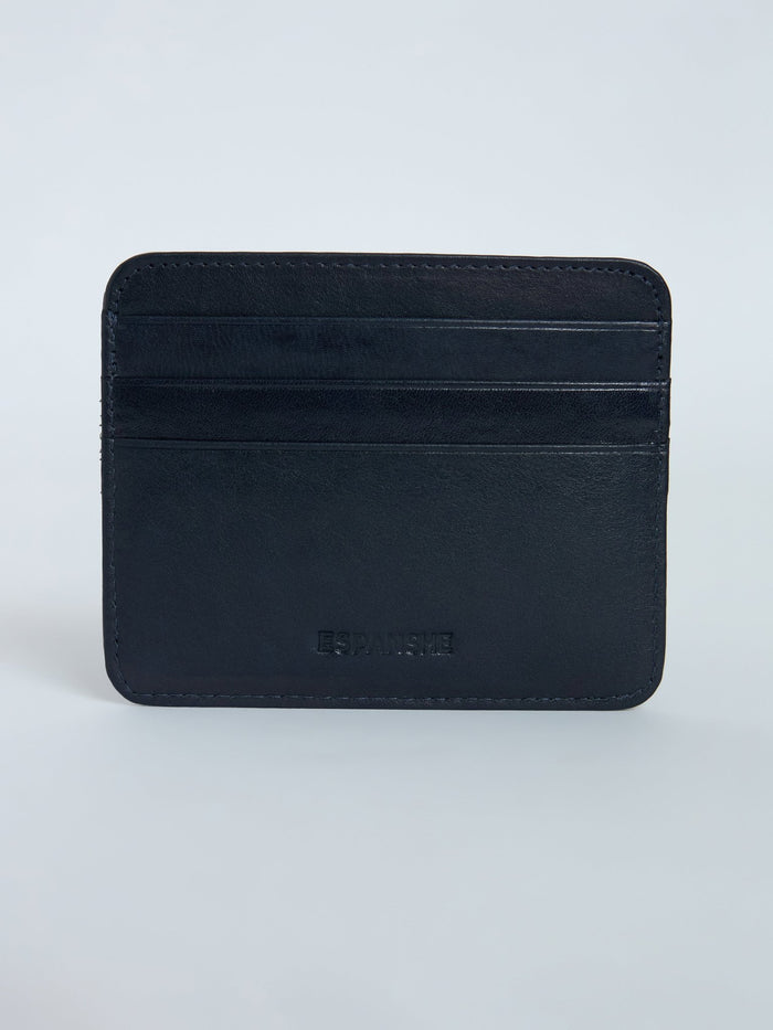 Arctic-7 - Card Holder Leather Wallet - Navy Blue