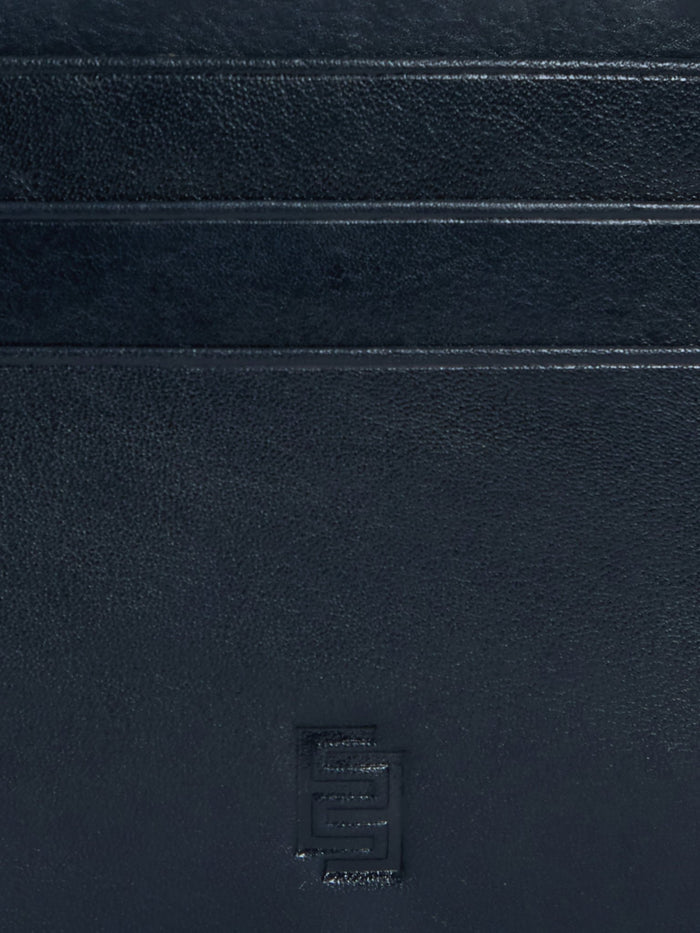 Arctic-7 - Card Holder Leather Wallet - Navy Blue