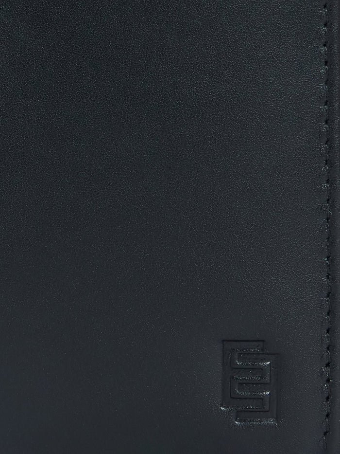 Arctic-8 - Vertical Leather Soft Wallet - Black
