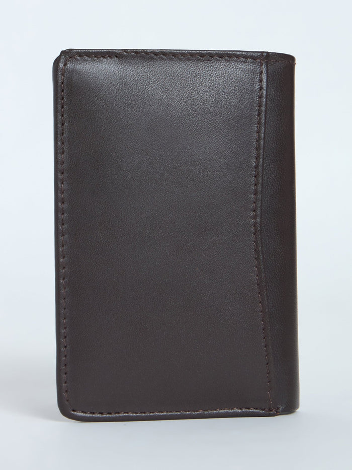 Arctic-8 - Vertical Leather Soft Wallet - Brown
