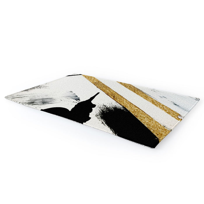 Armor 8 a minimal abstract pie Area Rug