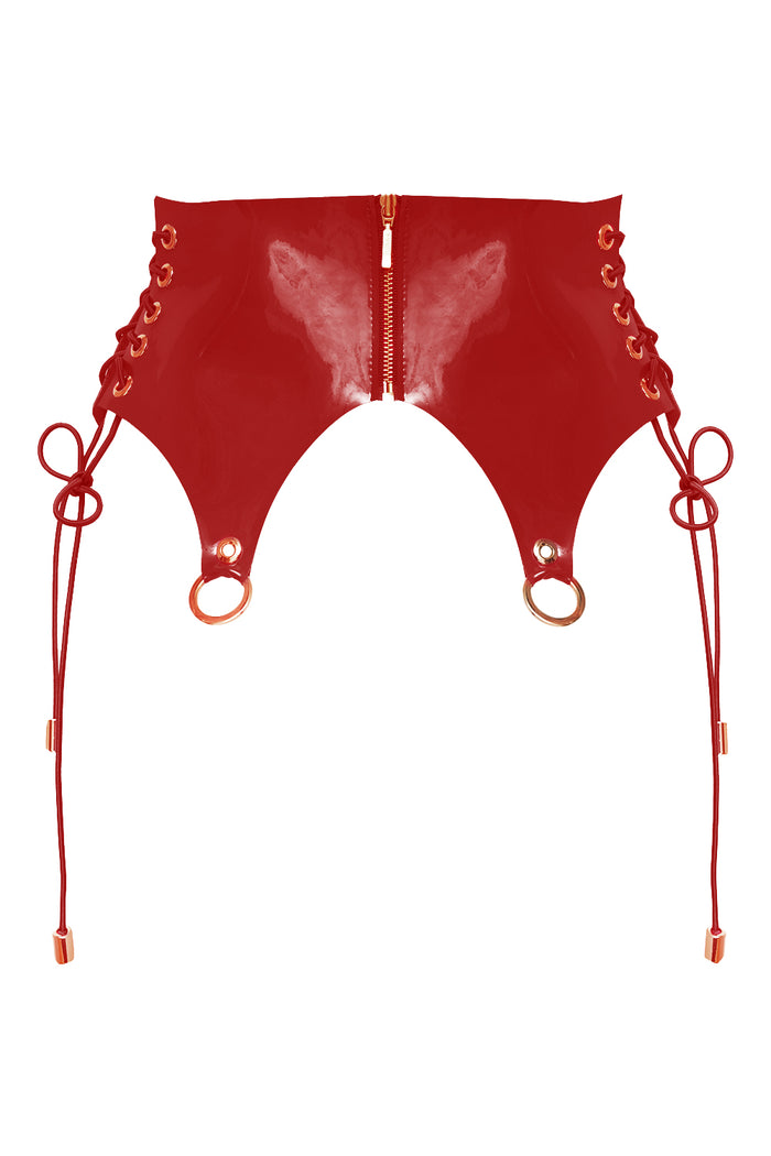 Armory Red corset belt by Secret Room