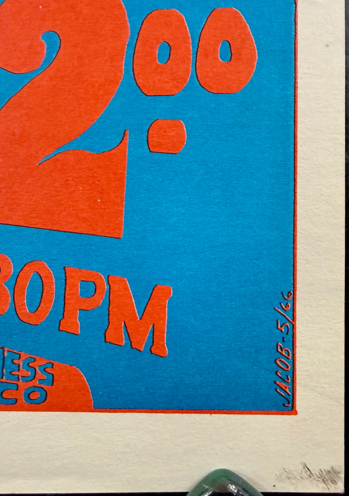AUCTION - AOR 2.16 - Grateful Dead - Michael McClure - 1966 Poster - Avalon Ballroom - Near Mint Minus - SF Rock Posters & Collectibles