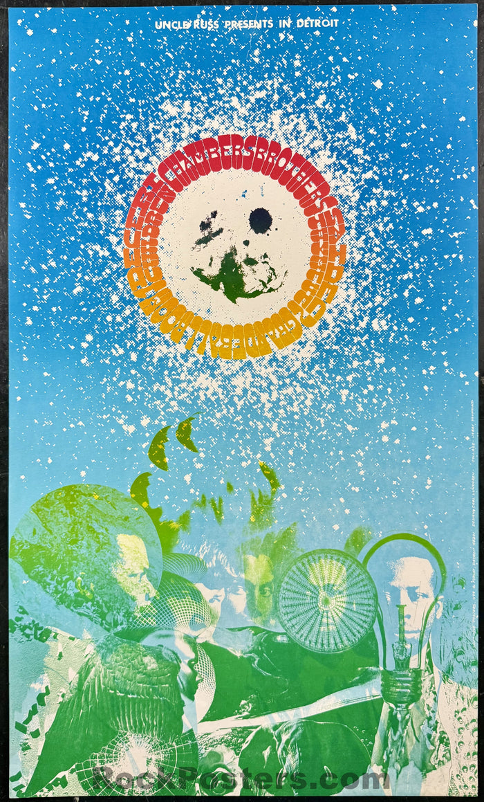 AUCTION - AOR 3.153 - Chambers Brothers - Carl Lundgren - 1967 Poster - Grande Ballroom - Excellent