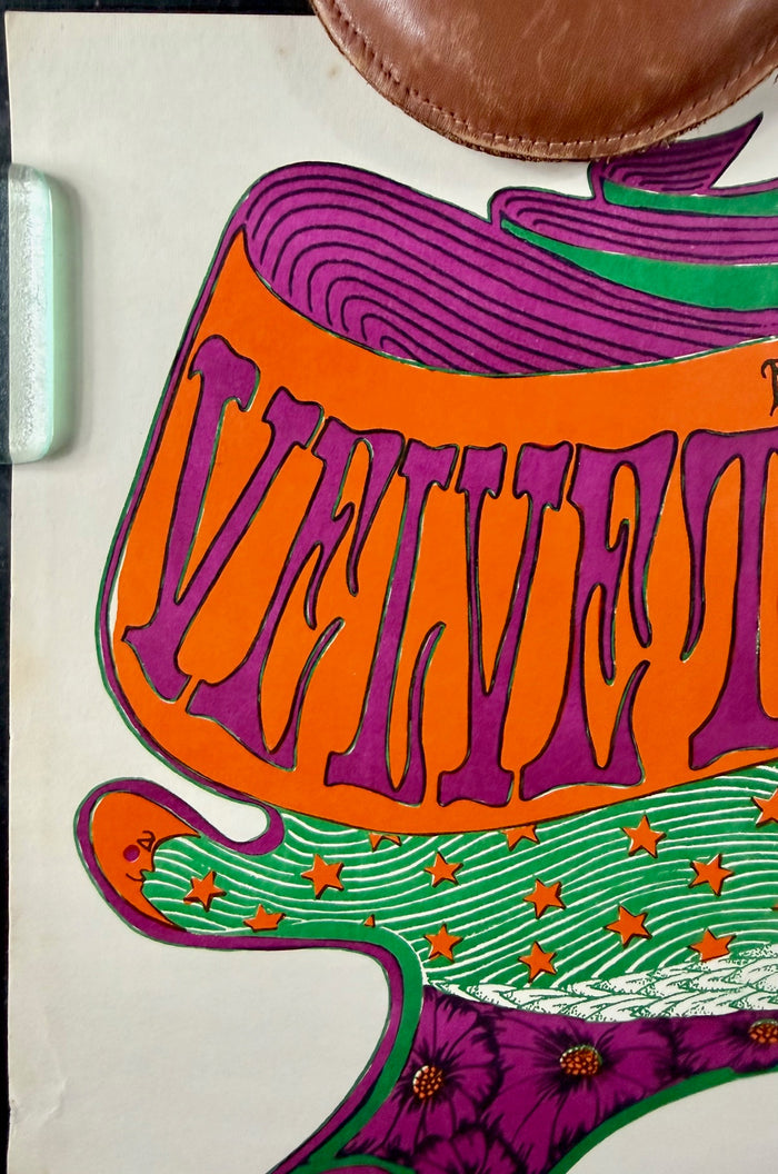 AUCTION -  AOR 3.98 - Velvet Underground - 1968 Poster - Hippodrome San Diego -  Excellent - SF Rock Posters & Collectibles
