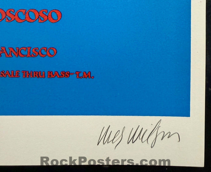 AUCTION -  Artist Rights Today -  Jerry Garcia - Wilson,  Mouse, Kelley, Moscoso SIGNED - 1989 Poster - Near Mint