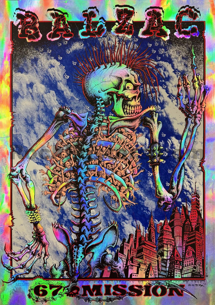 AUCTION - Balzac - 67 Mission - '99 Foil - Emek - Excellent - SF Rock Posters & Collectibles