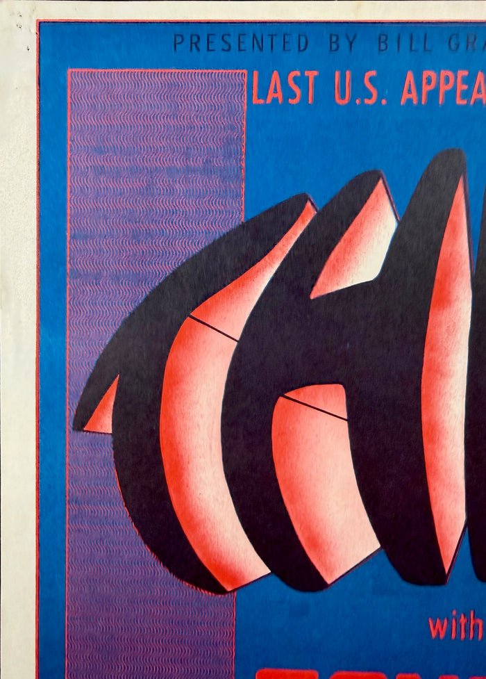 AUCTION - BG-20 - Them Van Morrison - Wes Wilson - 1966 Poster - Fillmore  Auditorium - Very Good - SF Rock Posters & Collectibles