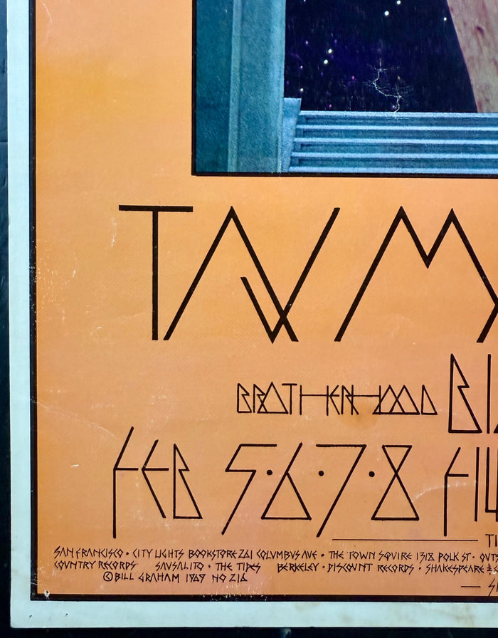 AUCTION - BG-216 - Grateful Dead - David Singer - 1970 Poster - Fillmore West - Excellent