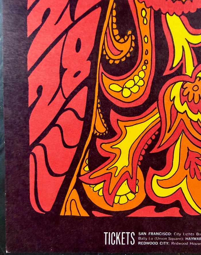 AUCTION - BG-90 -  Pink Floyd - Bonnie MacLean - 1967 Poster - Fillmore Auditorium - Near Mint - SF Rock Posters & Collectibles