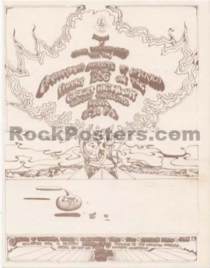AUCTION - Family Dog - Anonymous Artists of America - 1969 Handbill - Great Highway - Near Mint - SF Rock Posters & Collectibles