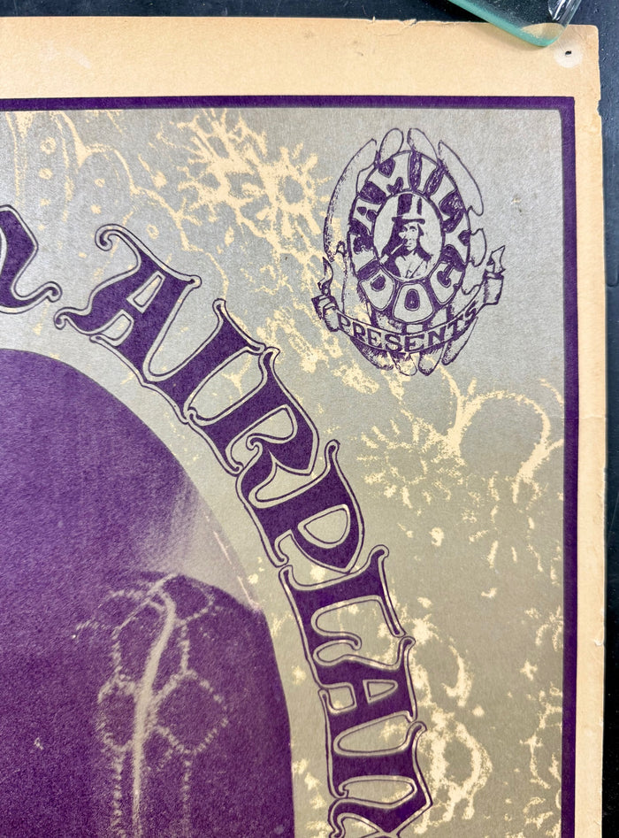 AUCTION - FD-17 - Jefferson Airplane - Mouse Signed - 1966 Poster - Avalon Ballroom -  Excellent - SF Rock Posters & Collectibles