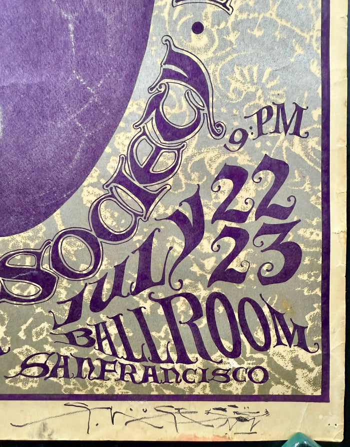 AUCTION - FD-17 - Jefferson Airplane - Mouse Signed - 1966 Poster - Avalon Ballroom -  Excellent - SF Rock Posters & Collectibles