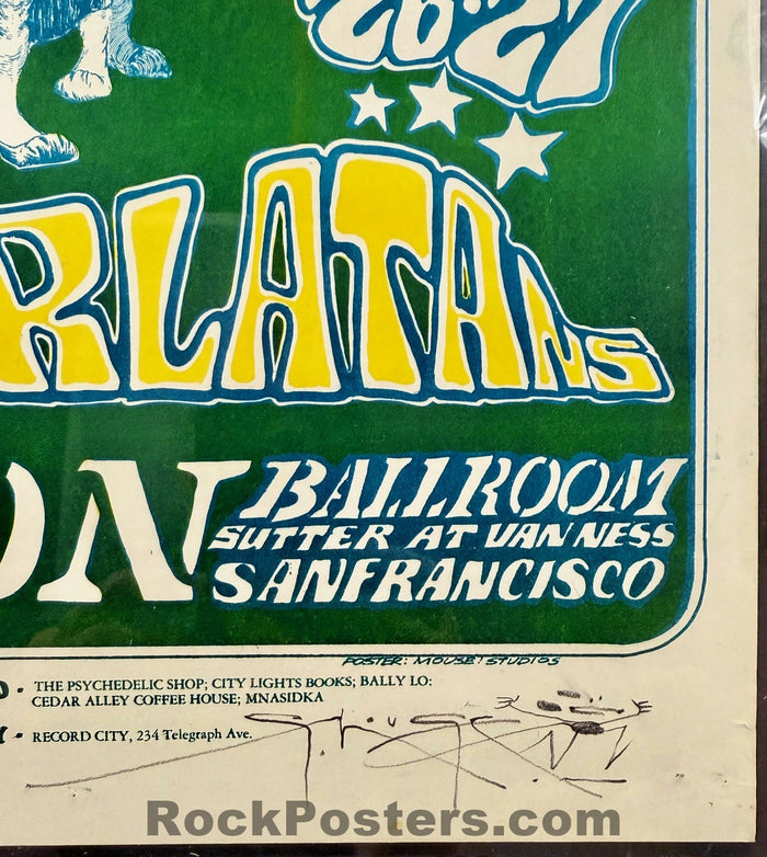 AUCTION - FD-23 - Captain Beefheart - Mouse Signed - 1966 Poster - Avalon Ballroom - CGC Graded 7.0
