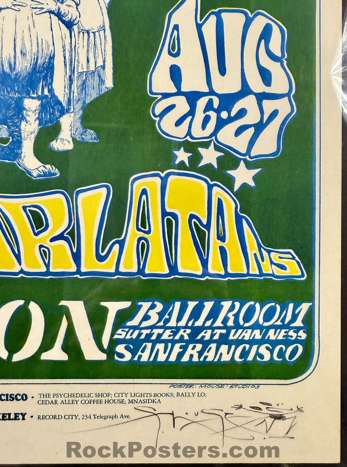 AUCTION - FD-23 - Captain Beefheart - Mouse Signed - 1966 Poster - Avalon Ballroom - CGC Graded 9.0 - SF Rock Posters & Collectibles