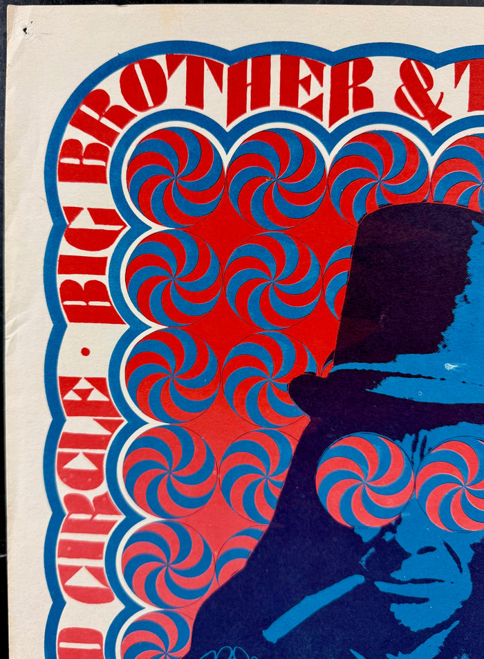 AUCTION - FD-38 - Big Brother Janis Joplin - Victor Moscoso - 1966 Poster - Avalon Ballroom - Excellent - SF Rock Posters & Collectibles