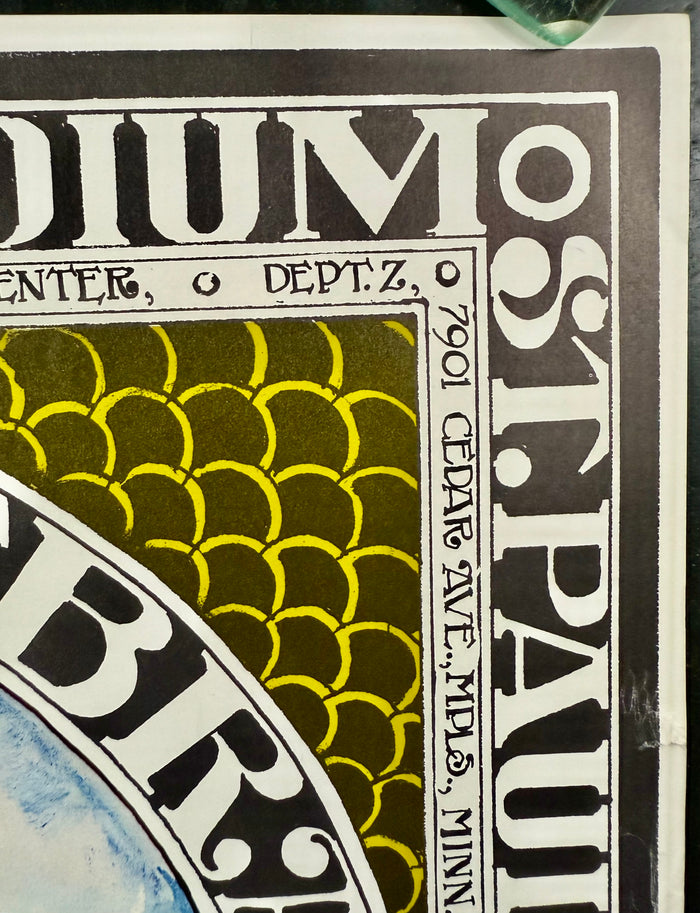 AUCTION - Jefferson Airplane - Hot Tuna - Open Air Festival - 1971 Poster - St. Paul, MN - Excellent