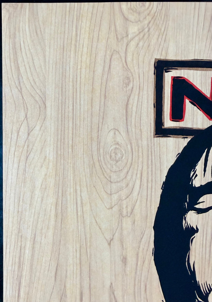 AUCTION - Nine Inch Nails - Berlin '99 Poster - Wood Edition - Emek - Near Mint Minus - SF Rock Posters & Collectibles
