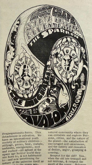 AUCTION - The Oracle - Mouse Human Be-In Cover - 1967 Underground Newspaper - Excellent - SF Rock Posters & Collectibles
