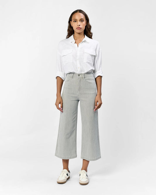 Railroad Grey $|& Dear John Audrey Super High Rise Wide Leg Jeans - VOF Detail