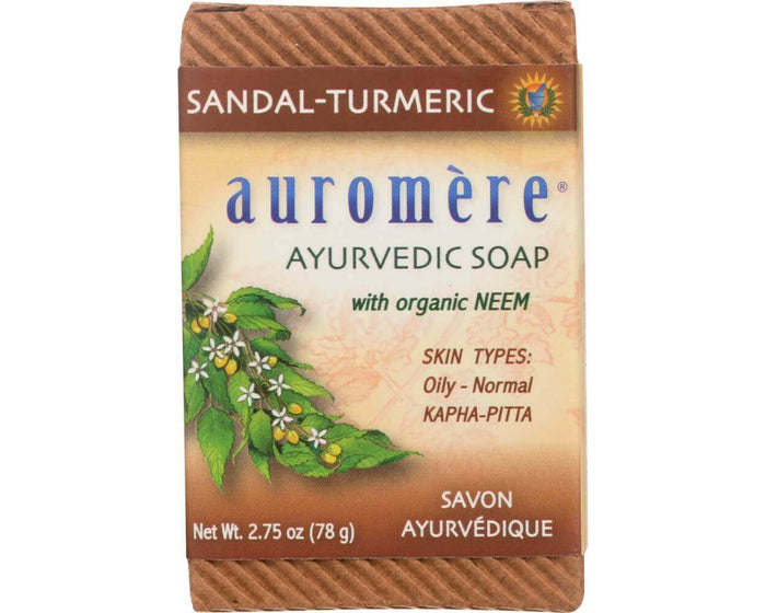 Auromere Sandal-Turmeric Ayurvedic Soap