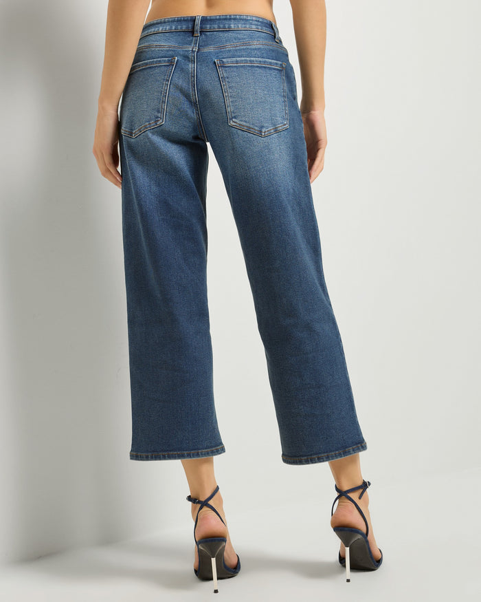 Rip Tide $|& SEAS Avery Cropped Straight Jean - SOF Back