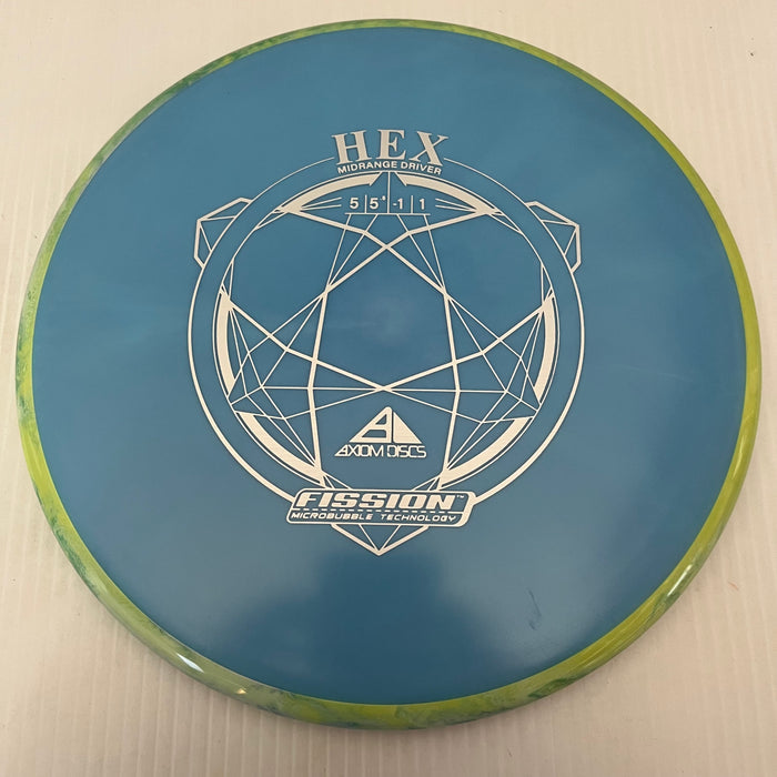 Blue/Swirly Green & Yellow Rim/178g 15