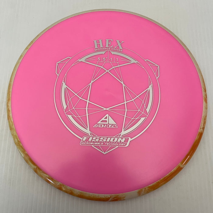 Pink/Swirly Orange & White Rim/176g 24