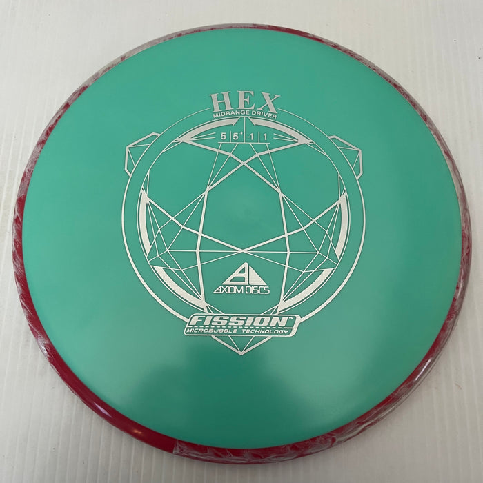 Seafoam/Swirly Red & White Rim/176g 32