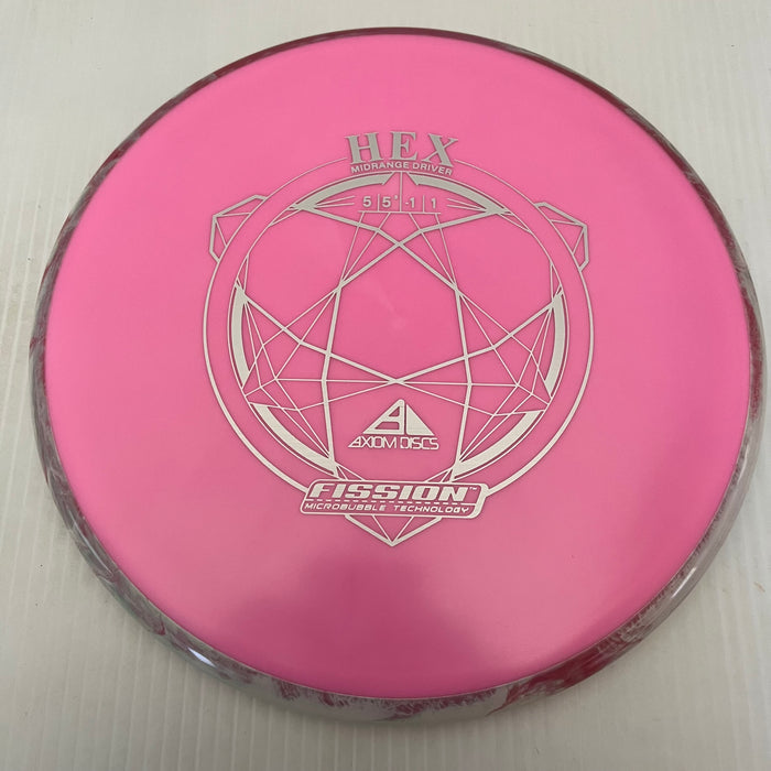 Pink/Swirly Red & White Rim/176g 7