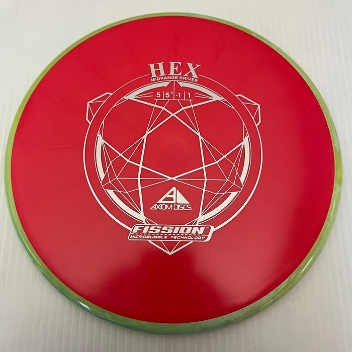 Red/Swirly DayGlo Rim/177g 8