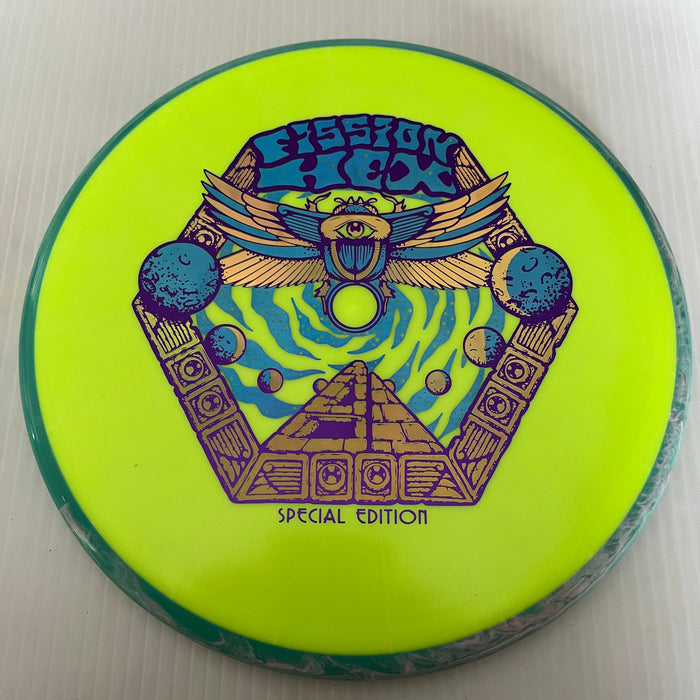 DayGlo/Swirly Teal Rim/176g 12