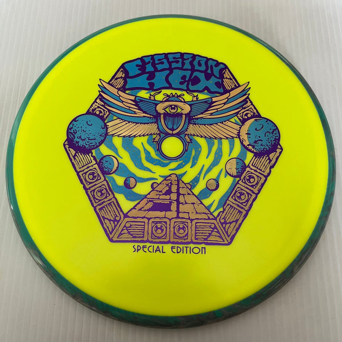 Yellow/Swirly Teal & Grey Rim/178g 16