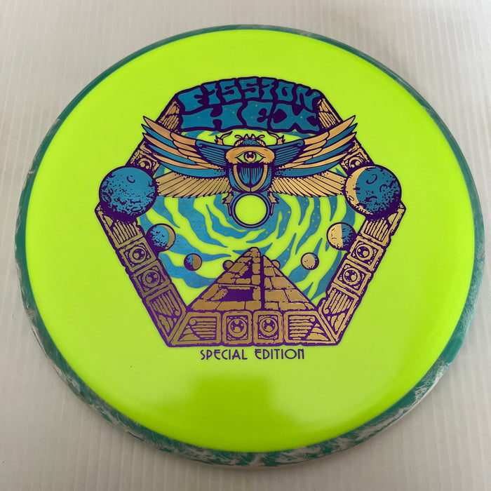 DayGlo/Swirly Pink & Green Rim/176g 20