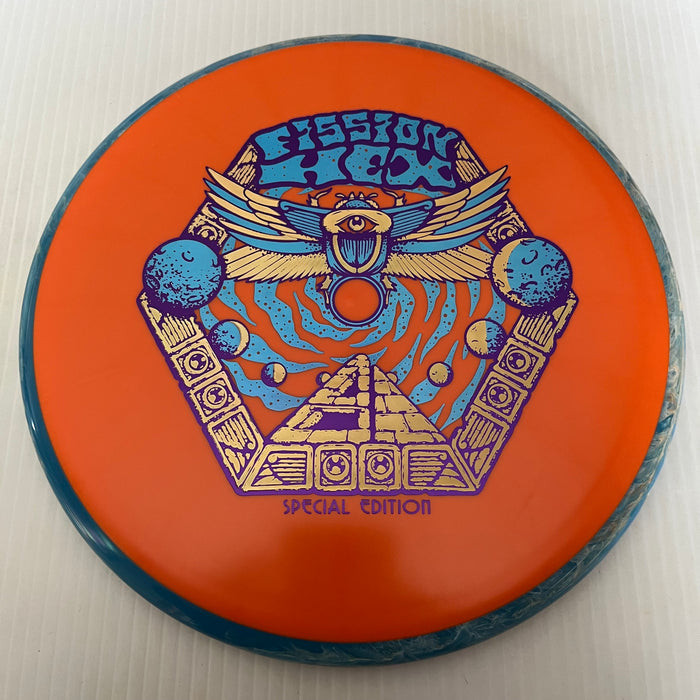 Orange/Swirly Blue & Orange Rim/172g 25