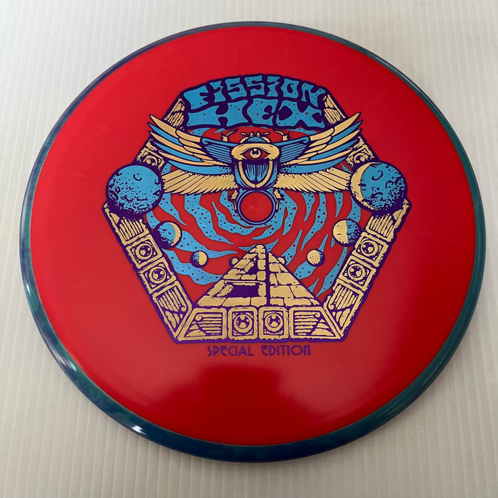 Red/Swirly Blue Rim/172g 31