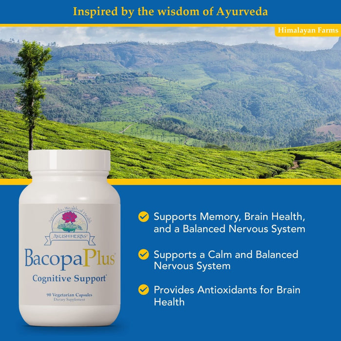 Ayush Herbs Bacopa Plus 90 Vcaps - The Oasis of Health