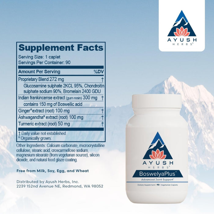 Ayush Herbs Boswelya Plus 90 count - The Oasis of Health