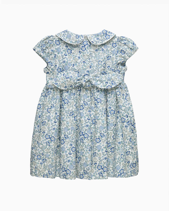 Confiture Dress Baby Arabella Floral Smocked Dress in Blue
