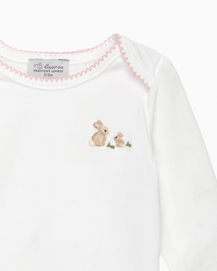 Lapinou Body Baby Bunny Embroidered Envelope Body