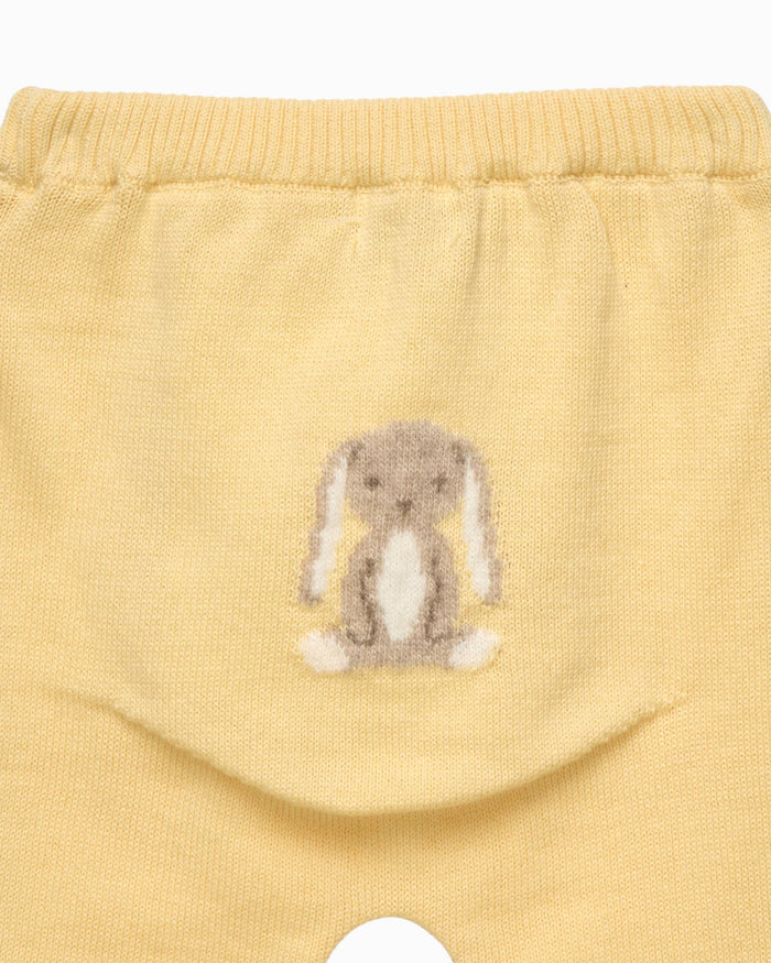 Lapinou Leggings Baby Bunny Leggings in Lemon