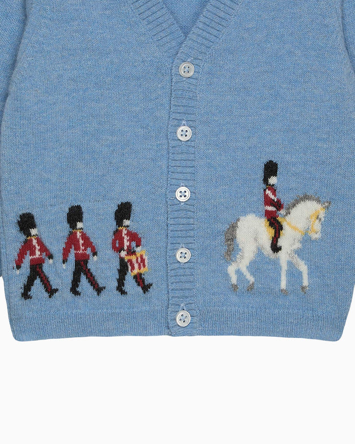 Chelsea Clothing Company Cardigan Baby Guardsman On Horse Cardigan
