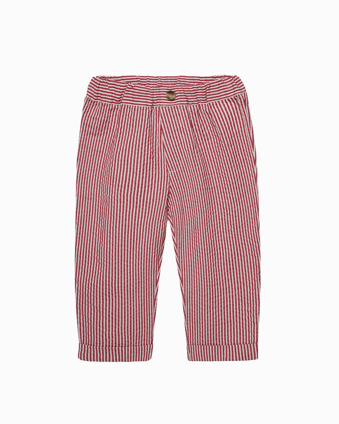 Chelsea Clothing Company Trousers Baby Jacob Trousers in Red Stripe