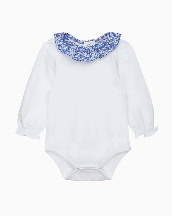 Lily Rose Body Baby Long Sleeved Willow Body in Blue Mitsi Valeria