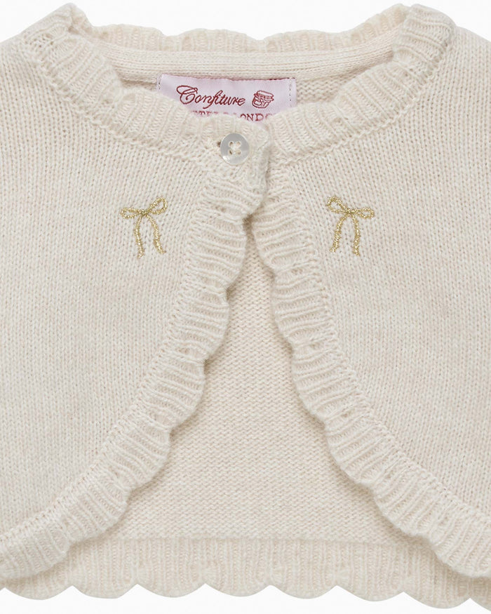 Confiture Cardigan Baby Maria Embroidered Bolero Cardigan
