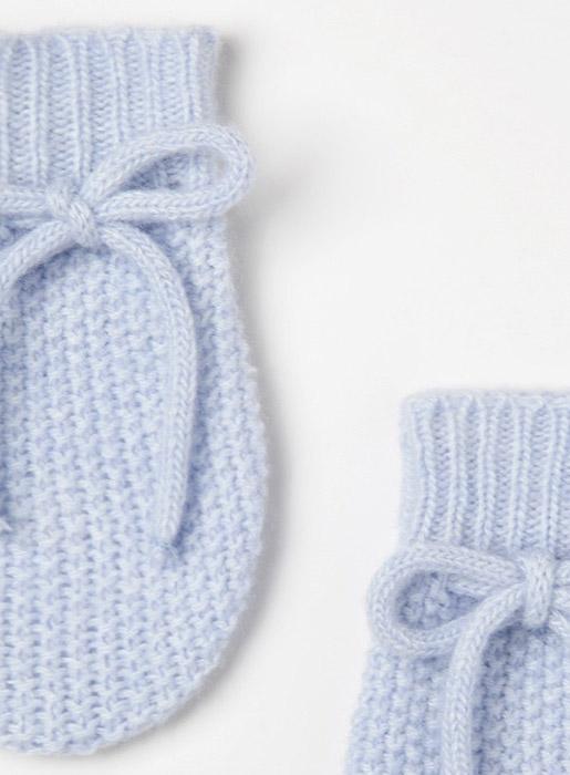 Lapinou Mittens Little Mittens in Blue - Trotters Childrenswear